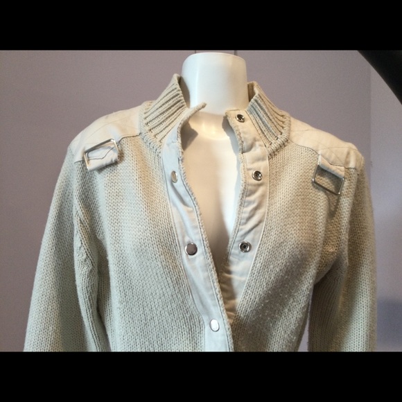 Women jacket coat beige wool - Picture 2 of 2